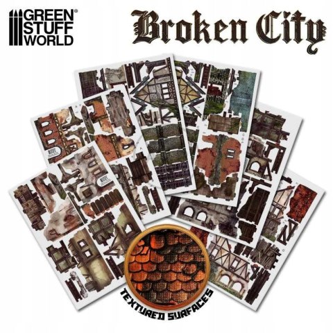 GREEN STUFF WORLD - BROKEN CITY - TERENY DO MAKIET 2428
