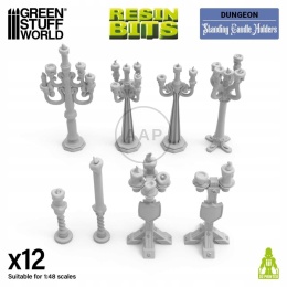 GREEN STUFF WORLD - DRUK 3D - STOJĄCE ŚWIECZNIKI 1:48 13636