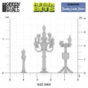 GREEN STUFF WORLD - DRUK 3D - STOJĄCE ŚWIECZNIKI 1:48 13636