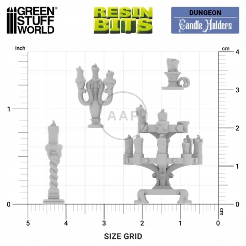 GREEN STUFF WORLD - DRUK 3D - ŚWIECZNIKI 30 SZT 1:48 13641