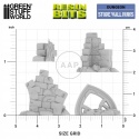 GREEN STUFF WORLD - DUNGEONS & FANTASY - STONE WALL RUINS - RUINY MURU