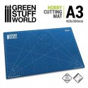 GREEN STUFF WORLD - MATA DO CIĘCIA A3 NIEBIESKA 45x30 CM 3244