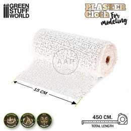 GREEN STUFF WORLD - MODELING PLASTER CLOTH - PLASTER GIPSOWY 15x450 cm 3115