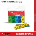 MIRAGE 100101 GĄBKI DO SZLIFOWANIA BASIC SET SANDING SPONGE 10 SZT