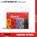 MIRAGE 100102 GĄBKI DO SZLIFOWANIA FINISHING SET SANDING SPONGE 10pcs