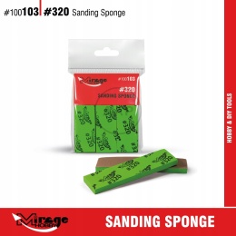 MIRAGE 100103 GĄBKI DO SZLIFOWANIA SANDING SPONGE #320 6 SZT