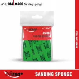 MIRAGE 100104 GĄBKI DO SZLIFOWANIA SANDING SPONGE #400 6 SZT