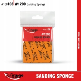 MIRAGE 100108 GĄBKI DO SZLIFOWANIA SANDING SPONGE #1200 6 SZT