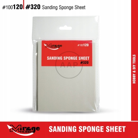 MIRAGE 100120 GĄBKA ŚCIERNA SANDING SPONGE SHEET #320