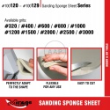MIRAGE 100120 GĄBKA ŚCIERNA SANDING SPONGE SHEET #320