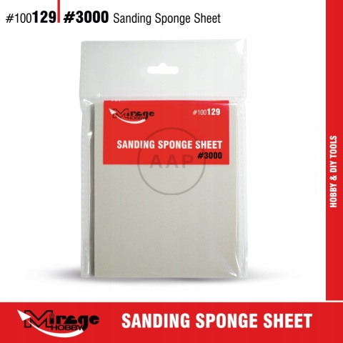 MIRAGE 100129 GĄBKA ŚCIERNA SANDING SPONGE SHEET #3000