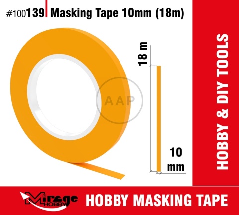 MIRAGE 100139 TAŚMA MASKUJĄCA MASKING TAPE 10mm (18m)