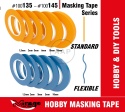 MIRAGE 100144 TAŚMA MASKUJĄCA ELASTYCZNA FLEXIBLE MASKING TAPE 5mm (18m)