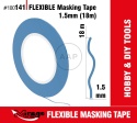 MIRAGE TAŚMA MASKUJĄCA ELASTYCZNA 100141 FLEXIBLE MASKING TAPE 1.5mm (18m)