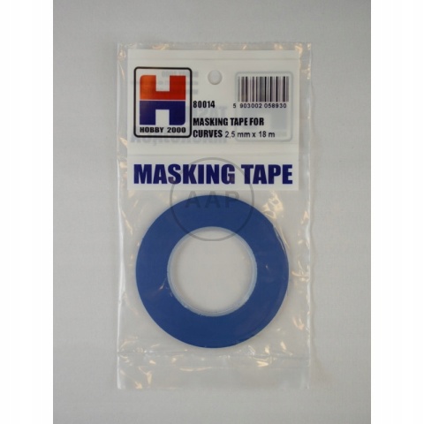 TAŚMA MASKUJĄCA ELASTYCZNA DO KRZYWIZN HOBBY 2000 80014 2,5 MM X 18M