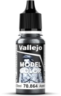 VALLEJO FARBA MODEL COLOR 18 ML NATURAL STEEL 70864