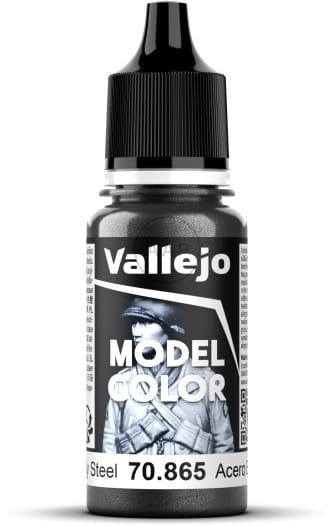 VALLEJO FARBA MODEL COLOR 18 ML OILY STEEL 70865