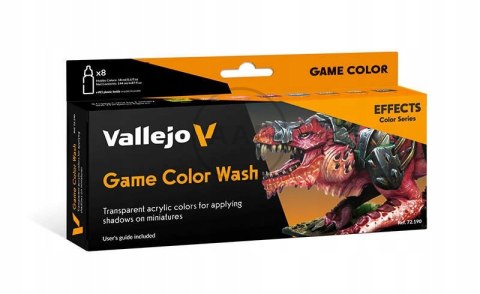 ZESTAW FARB VALLEJO GAME COLOR 72190 - Game Color Wash 8 x 18 ML